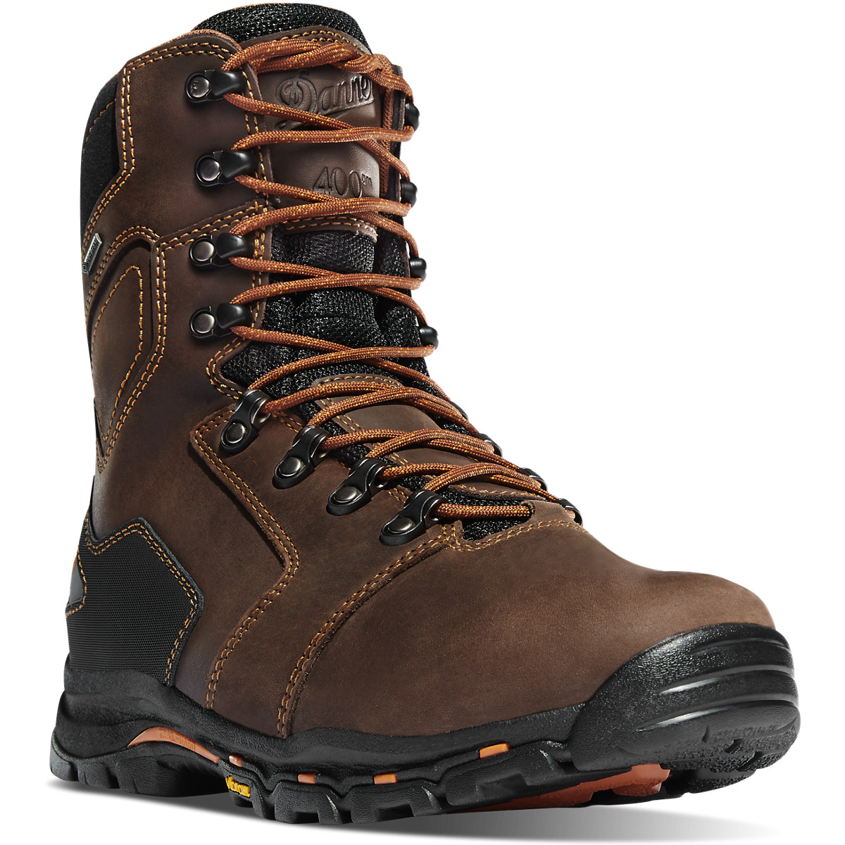 Danner Vicious 8 400G Composite Toe Dark Brown Work Boots Mens - South Africa 06217TQUH